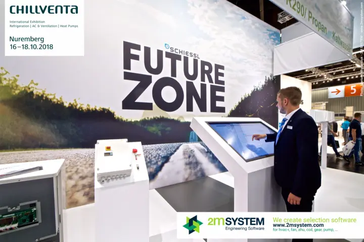 Schiessl Future Zone with touchscreen kiosk and refrigeration control box
