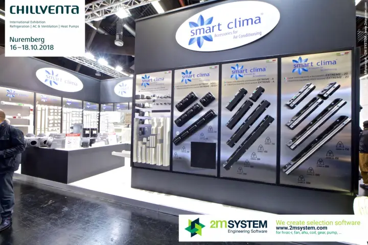 Smart Clima wall of EXTREME vibration-damping foot mounts for outdoor units