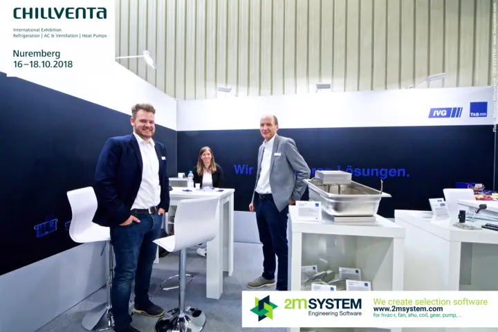 Team portrait on the T&S Systemtechnik and IVG stand at Chillventa 2018
