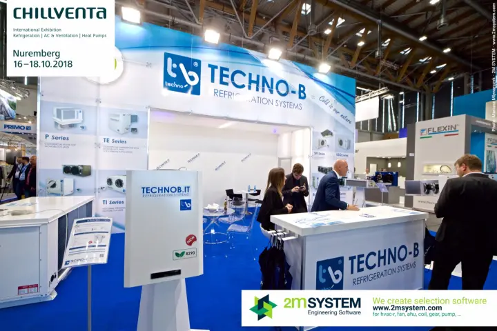 Techno-B stand with monoblock refrigeration units and R290 wall unit at Chillventa 2018