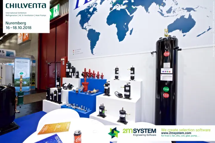 Tecnac pressure vessels incl. a tall CO2 transcritical receiver at Chillventa 2018