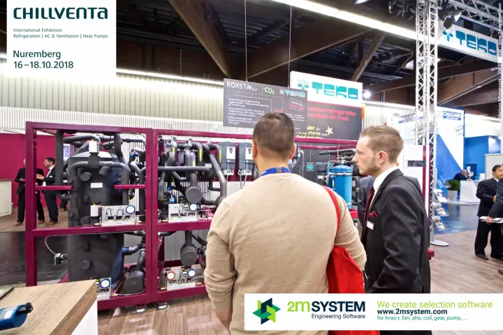 TEKO ROXSTAR 2.0 CO2 rack with pressure gauges and receivers at Chillventa 2018