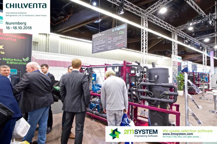 TEKO ROXSTAR smart CO2 rack drawing a crowd of visitors at Chillventa 2018