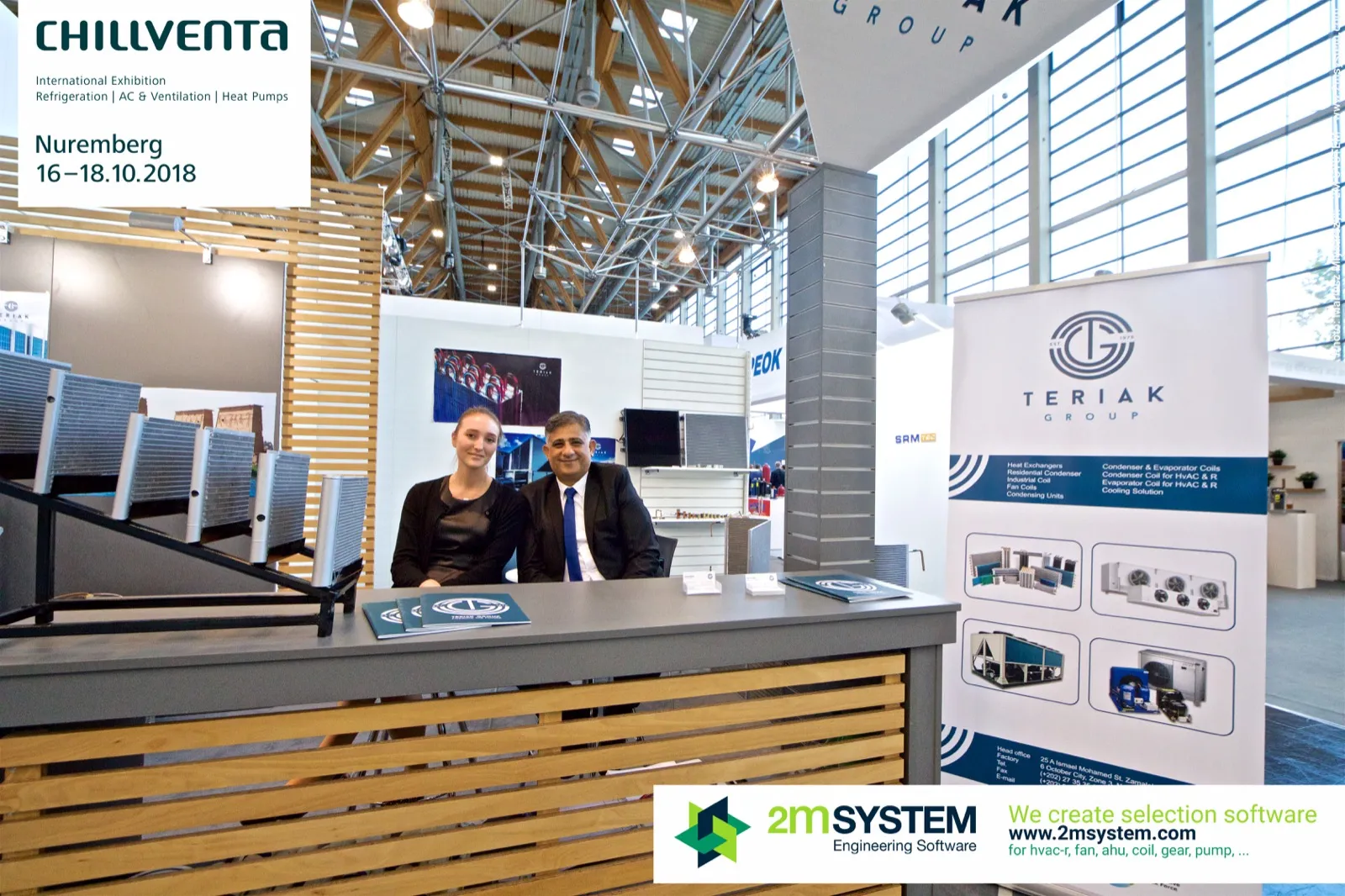 Teriak Group roll-up listing coils, fan coils and condensing units at Chillventa 2018
