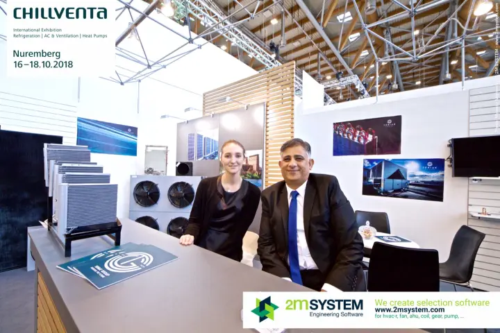 Teriak Group team with coil samples and a four-fan unit