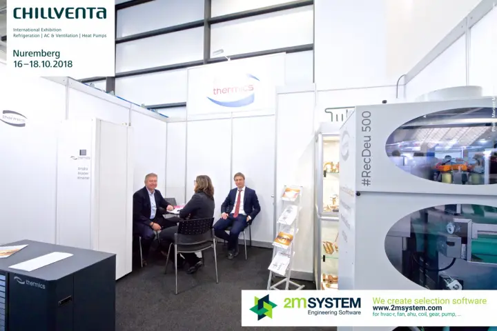 Thermics stand with #RecDeu 500 unit and #Hydra cabinet at Chillventa 2018