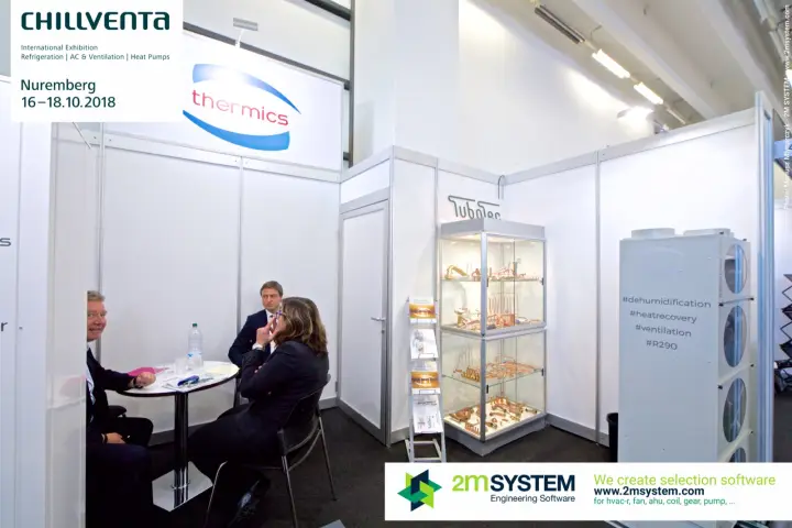 Thermics and TuboTec displays with a dehumidification unit at Chillventa 2018