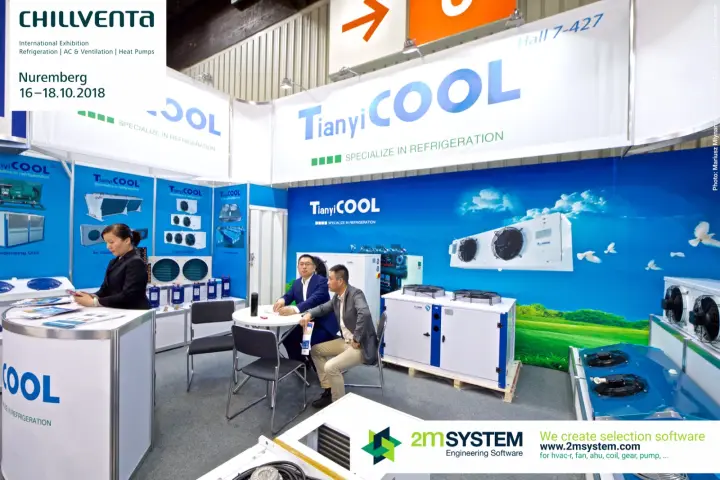 TianyiCOOL Hall 7-427 stand with air coolers and condensing units