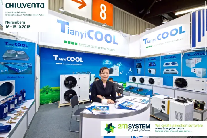 TianyiCOOL staff at the counter with condensing units behind