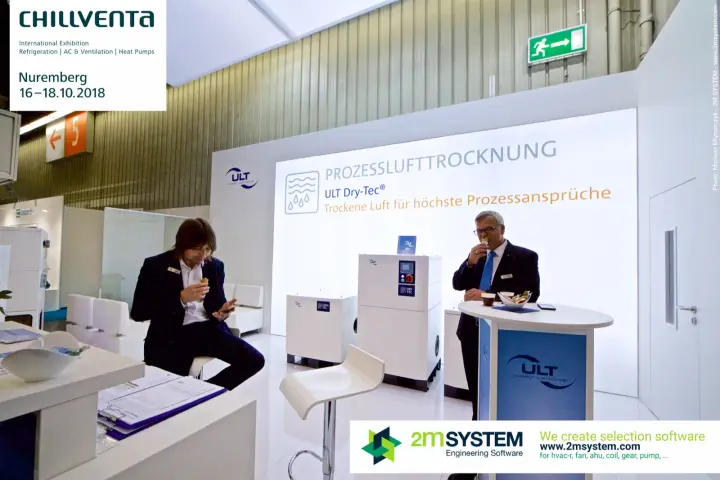 ULT stand presenting Dry-Tec process air drying units