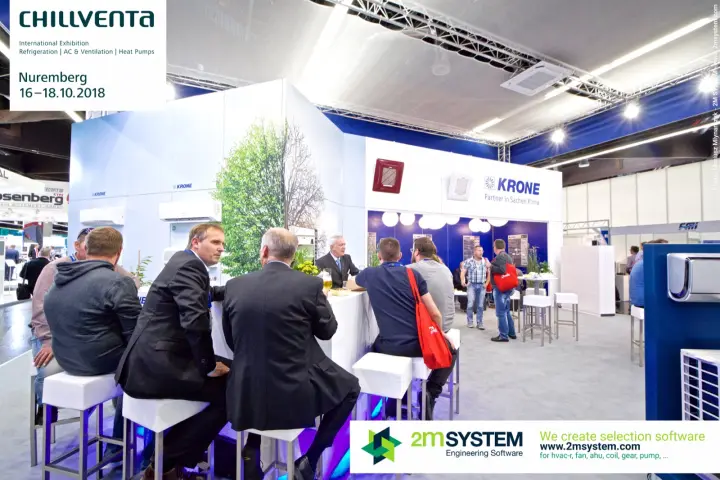 Visitors at the Krone bar beside a tree-printed display wall