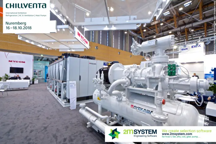 White Mayekawa compressor package with motor and horizontal vessel