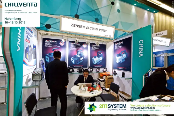 Zensen Vacuum Pump booth with vacuum pumps and refrigerant recovery unit