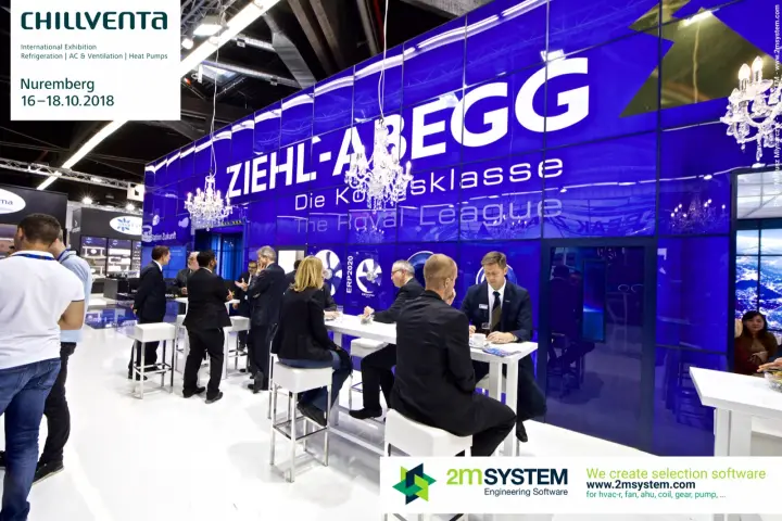 Ziehl-Abegg "Die Königsklasse - The Royal League" meeting area at Chillventa 2018