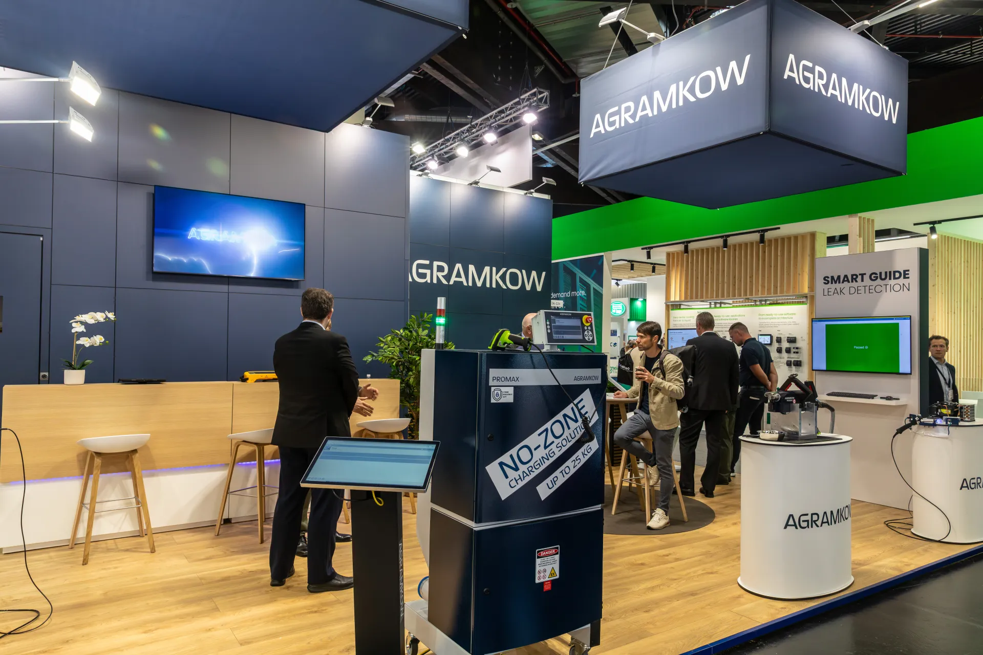 Agramkow Promax charging unit and leak detection station at Chillventa 2026