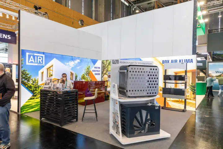 Box Air Klima decorative covers for heat pump outdoor units at Chillventa 2026