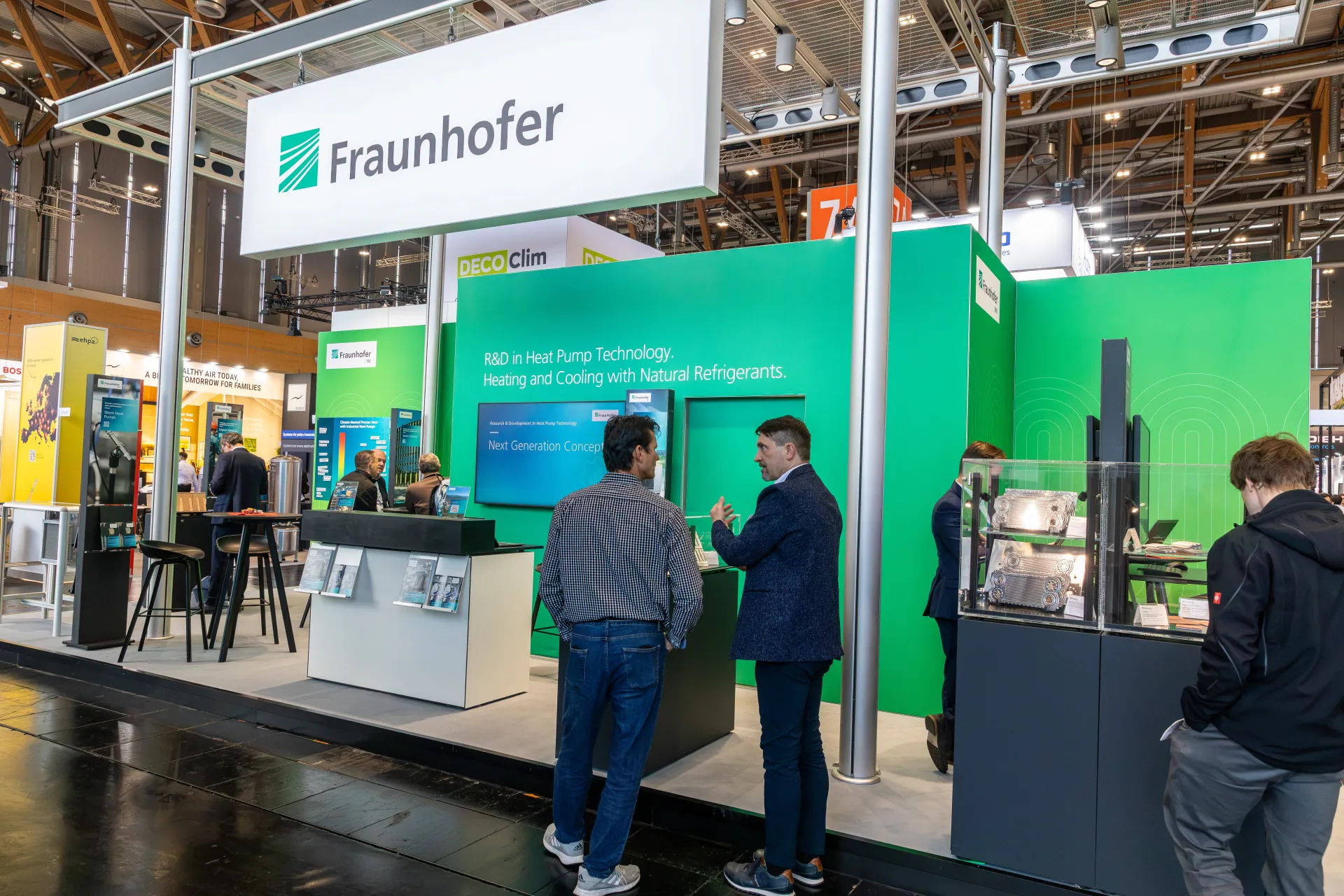 Fraunhofer stand on R&D in heat pump technology at Chillventa 2026