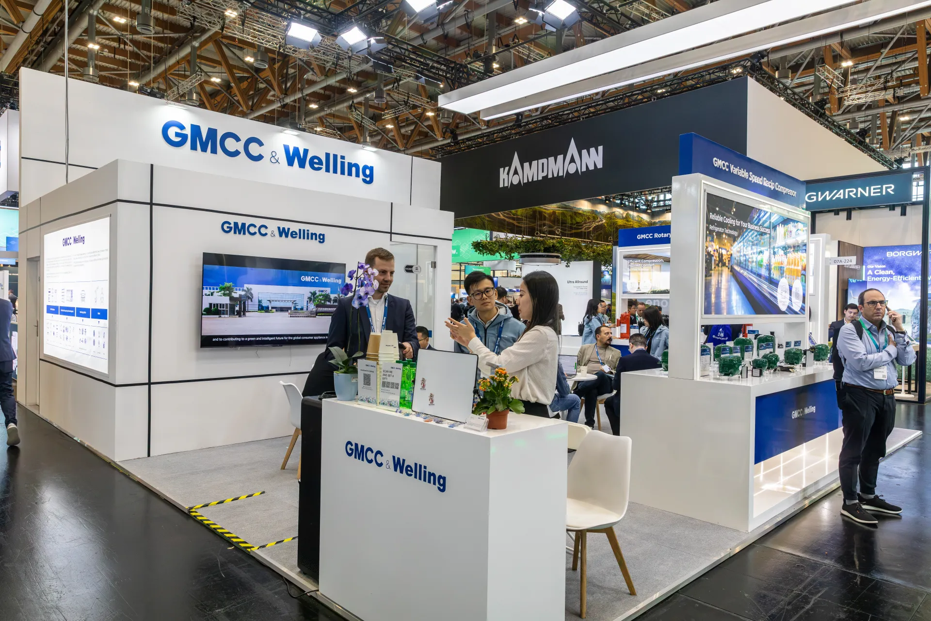 GMCC & Welling stand with variable speed reciprocating compressors at Chillventa 2026