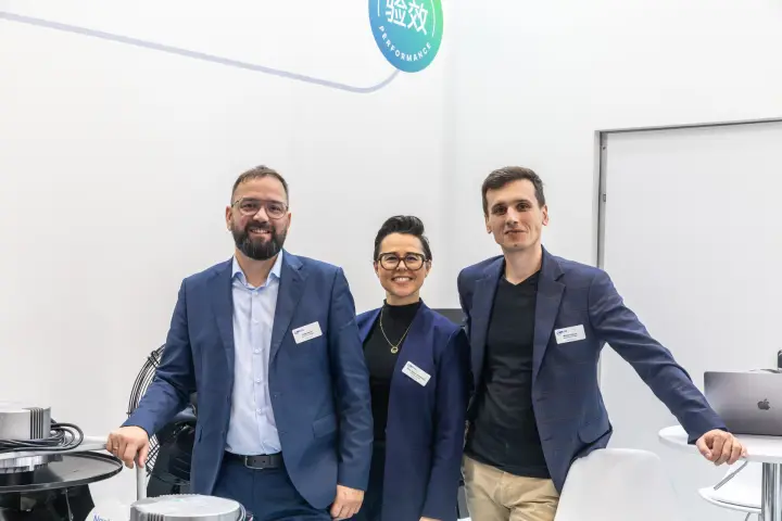 Group portrait of the AFL Motors Europe team on the stand at Chillventa 2026