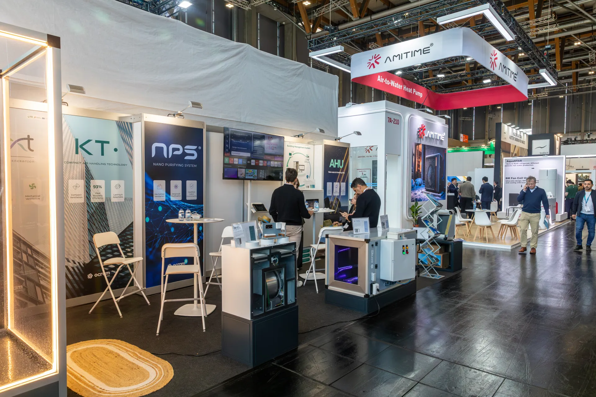 Ocram stand with KT compact air handling units and NPS purifying system at Chillventa 2026