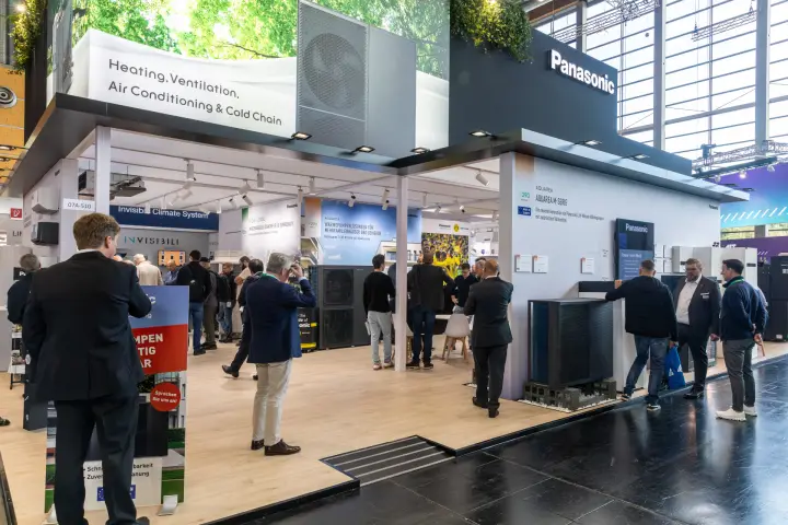 Panasonic stand with Aquarea M-Serie R290 heat pumps at Chillventa 2026