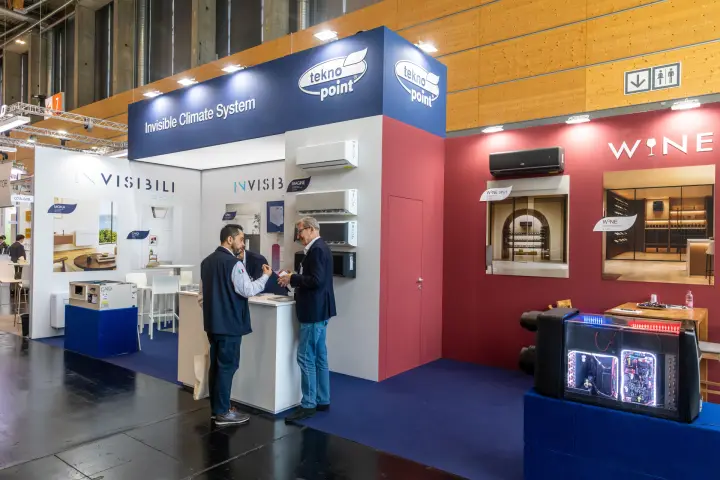 Tekno Point Invisible Climate System and Wine split cooling units at Chillventa 2026