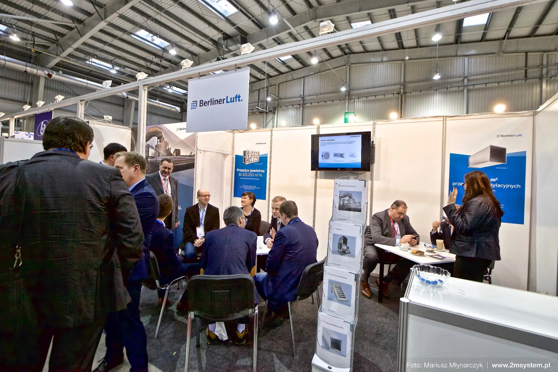 Berliner Luft stand busy with meetings at its tables at Forum Wentylacja 2016