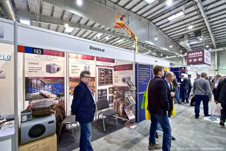DlaWina.pl stand 163 with Fondis wine cellar air conditioners