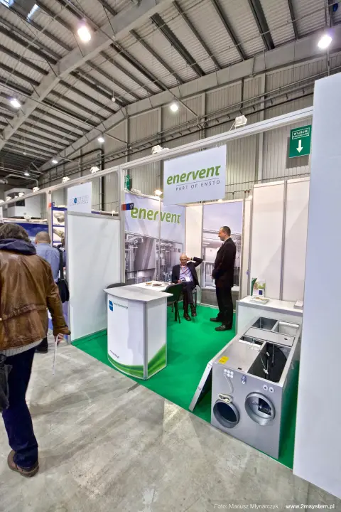 Enervent heat recovery unit with open top showing the rotary wheel