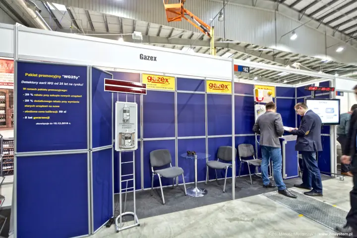 Gazex stand 162 with garage ventilation control demo and detectors at Forum Wentylacja 2016
