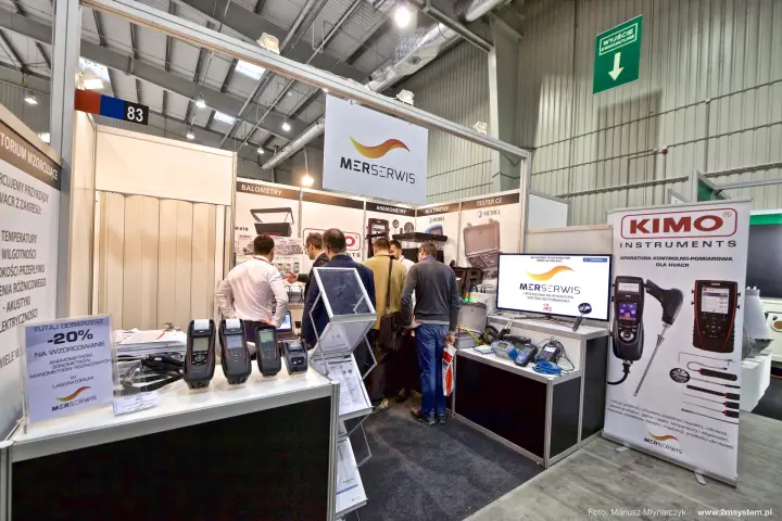 Merserwis stand with KIMO measuring instruments and calibration offer at Forum Wentylacja 2016