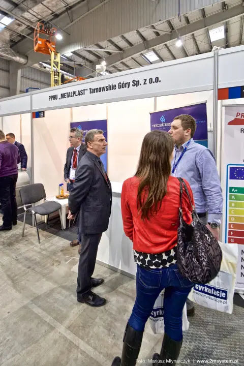 Metalplast Tarnowskie Góry stand 158 with blue roll-up banners