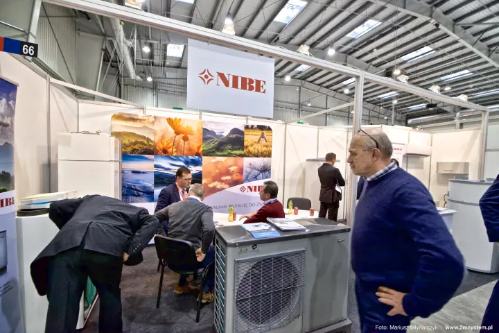 NIBE stand 66 with outdoor air-to-water heat pump unit at Forum Wentylacja 2016
