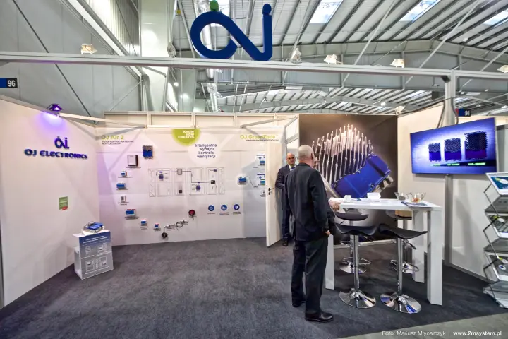 OJ Electronics stand presenting OJ Air 2 and OJ GreenZone ventilation controls at Forum Wentylacja 2016