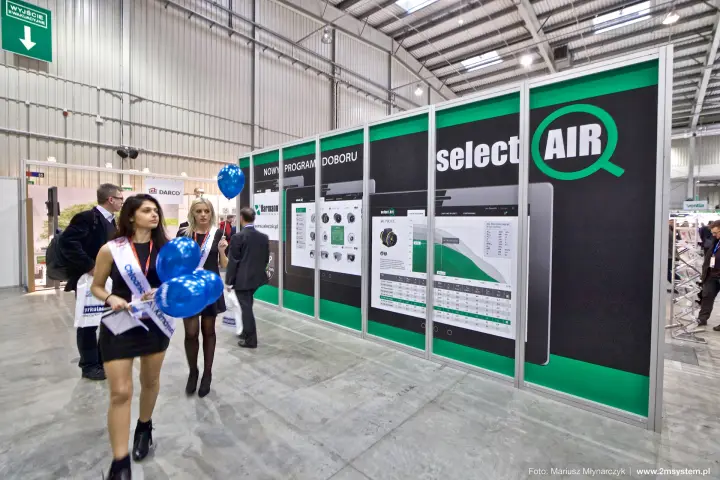selectAIR fan selection program graphics with an ML PRO EC fan curve at Forum Wentylacja 2016