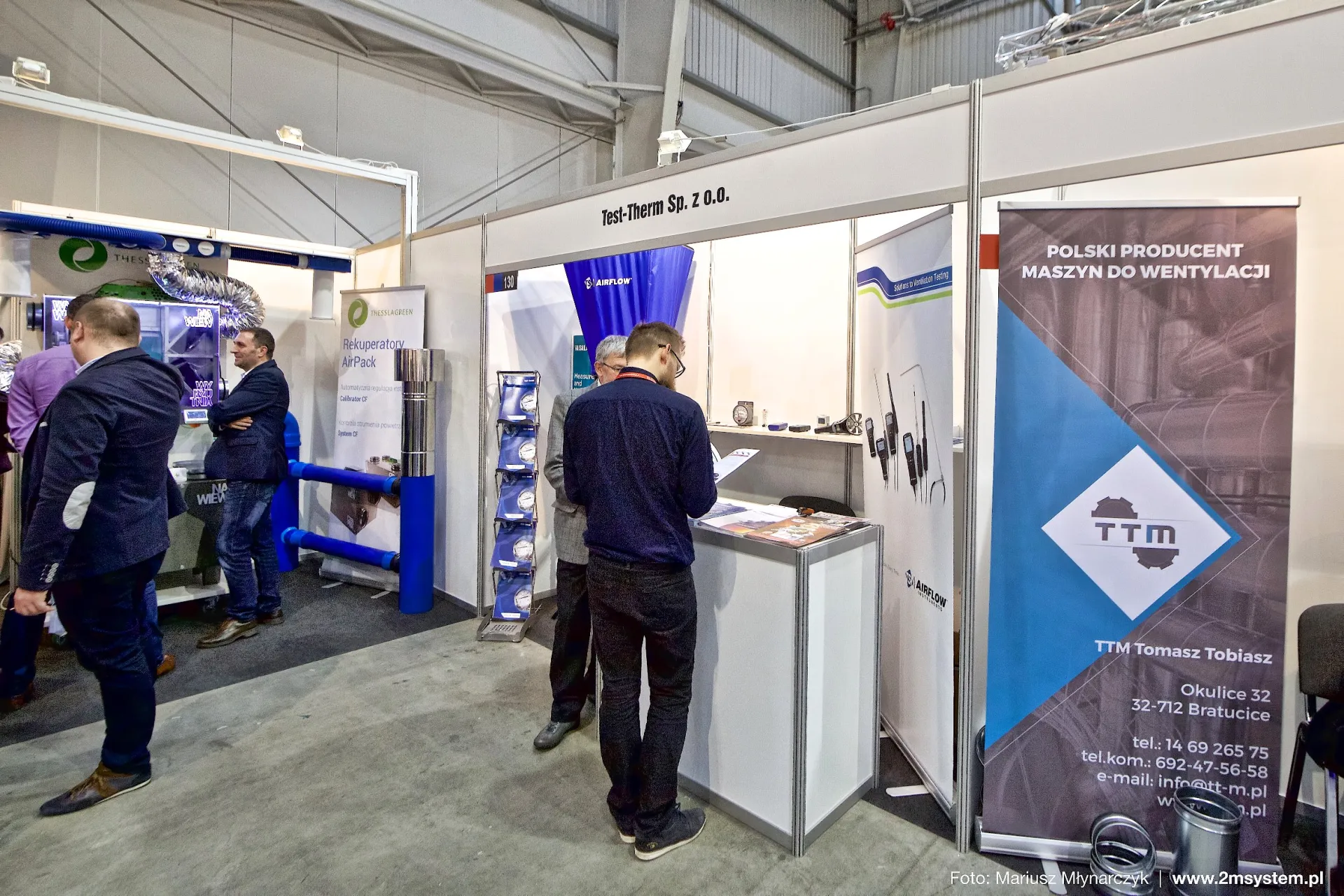 Test-Therm stand 130 with Airflow ventilation measuring instruments at Forum Wentylacja 2016