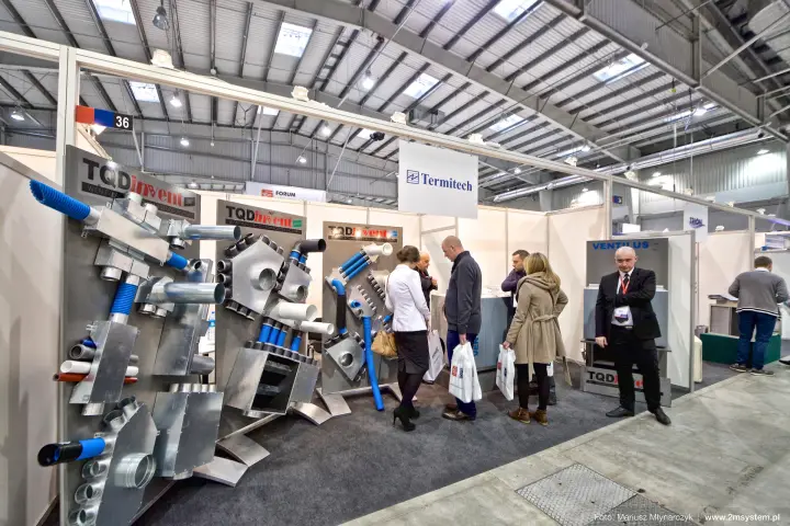 TQD invent distribution boxes and flexible ducts at Termitech stand at Forum Wentylacja 2016