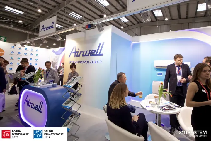 Airwell counter and seating area under the PZK Hydropol-Dekor wall