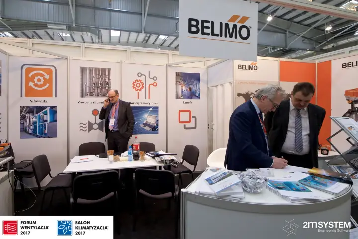 Belimo counter and panels on actuators and digital solutions at Forum Wentylacja 2017