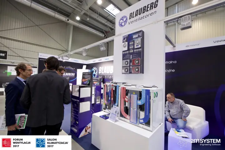 Blauberg transparent heat recovery unit showing airflow paths