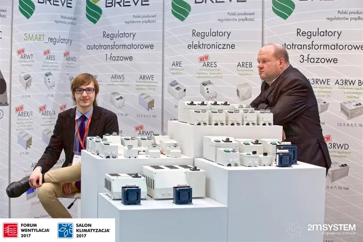 Breve stand with tiers of fan speed controllers