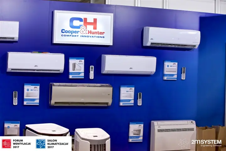 Cooper&Hunter Comfort Innovations wall of split air conditioners at Forum Wentylacja 2017