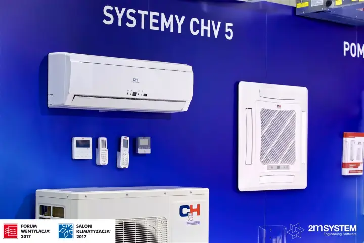 Cooper&Hunter "Systemy CHV 5" wall with split, cassette and controllers at Forum Wentylacja 2017
