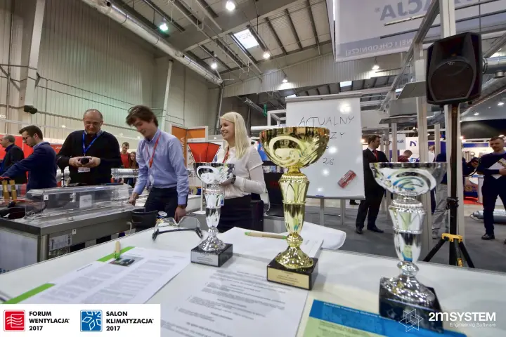 Gold and silver trophies for the Prozon brazing contest at Forum Wentylacja 2017
