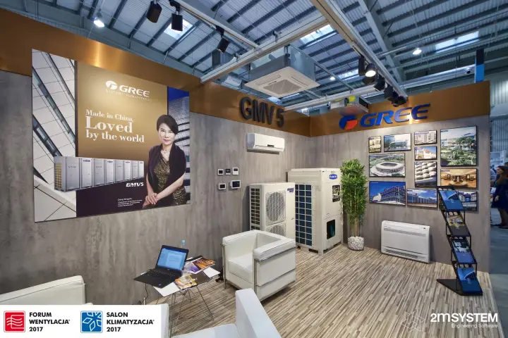 Gree GMV 5 corner with VRF outdoor units and reference photos