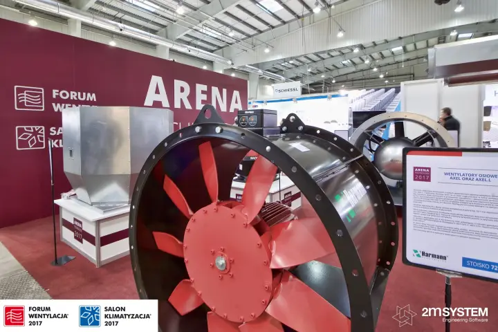 Harmann AXEL axial fan in the Arena Technologii showcase at Forum Wentylacja 2017