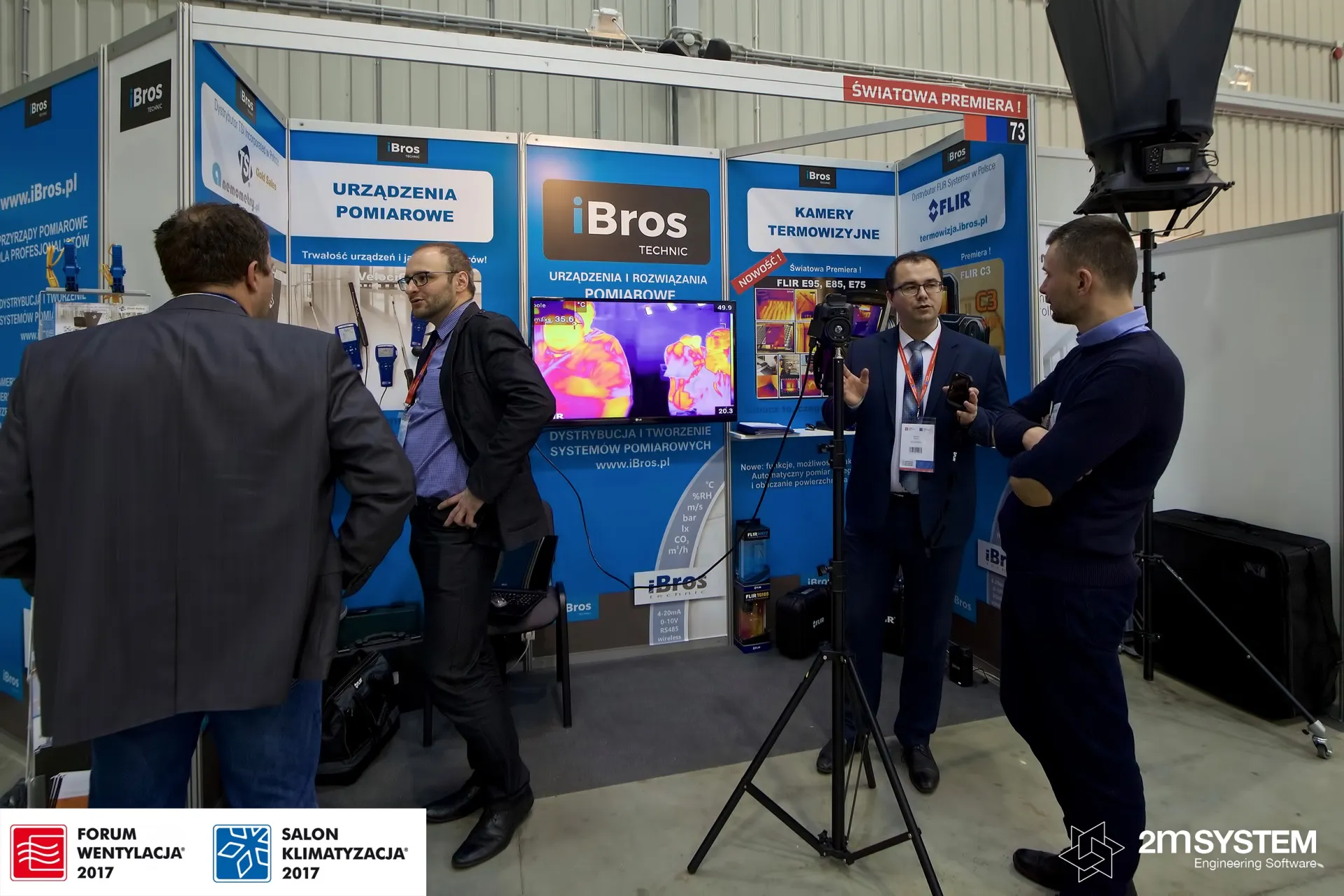 iBros Technic stand with a live thermal camera demonstration at Forum Wentylacja 2017