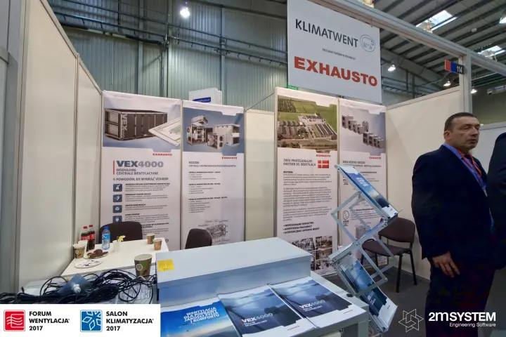 Klimatwent fascia naming it exclusive Polish partner of Exhausto