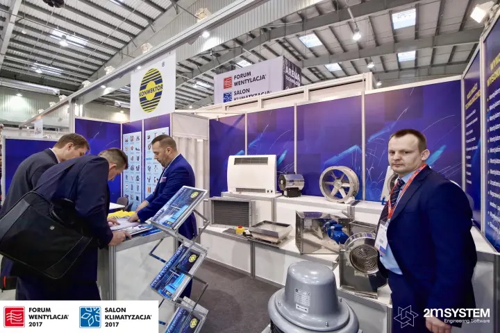 Konwektor roof fan, axial fan and centrifugal fans on display at Forum Wentylacja 2017