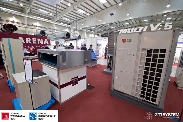 LG Multi V 5 VRF outdoor unit in the Arena Technologii exhibit at Forum Wentylacja 2017